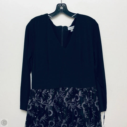 Dress Party Short By Calvin Klein In Black, Size: 14