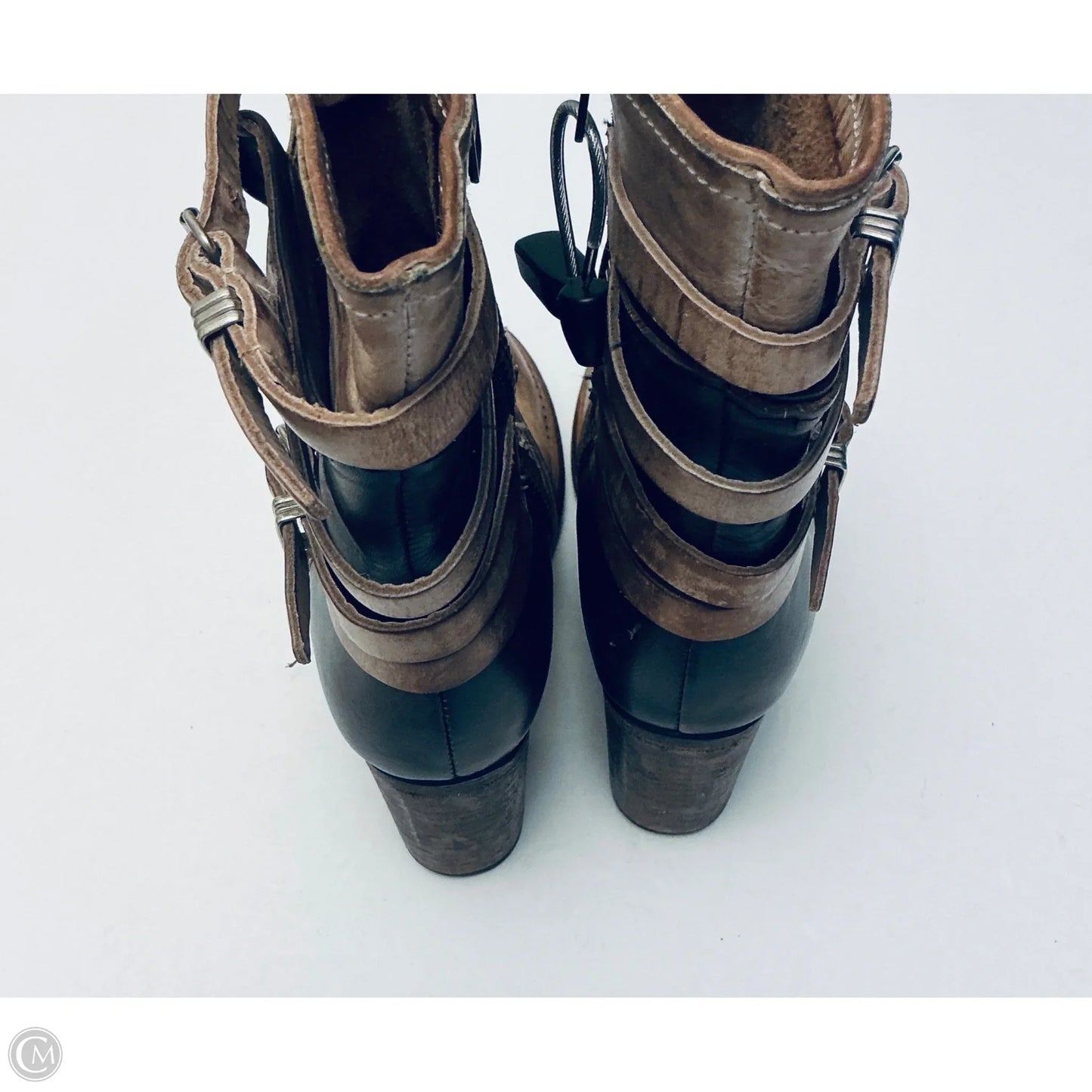 Boots Ankle Heels By Freebird In Brown, Size: 7