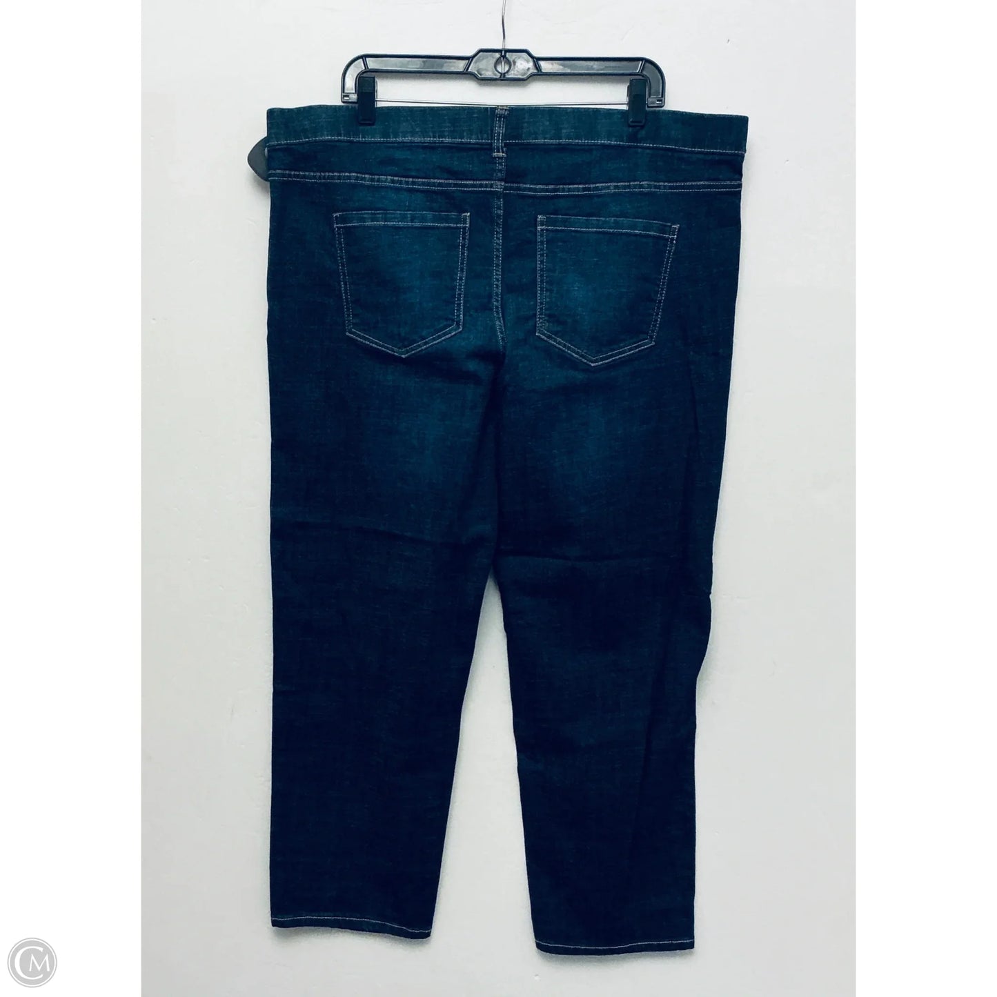 Jeans Straight By Time And Tru In Blue Denim, Size: 16