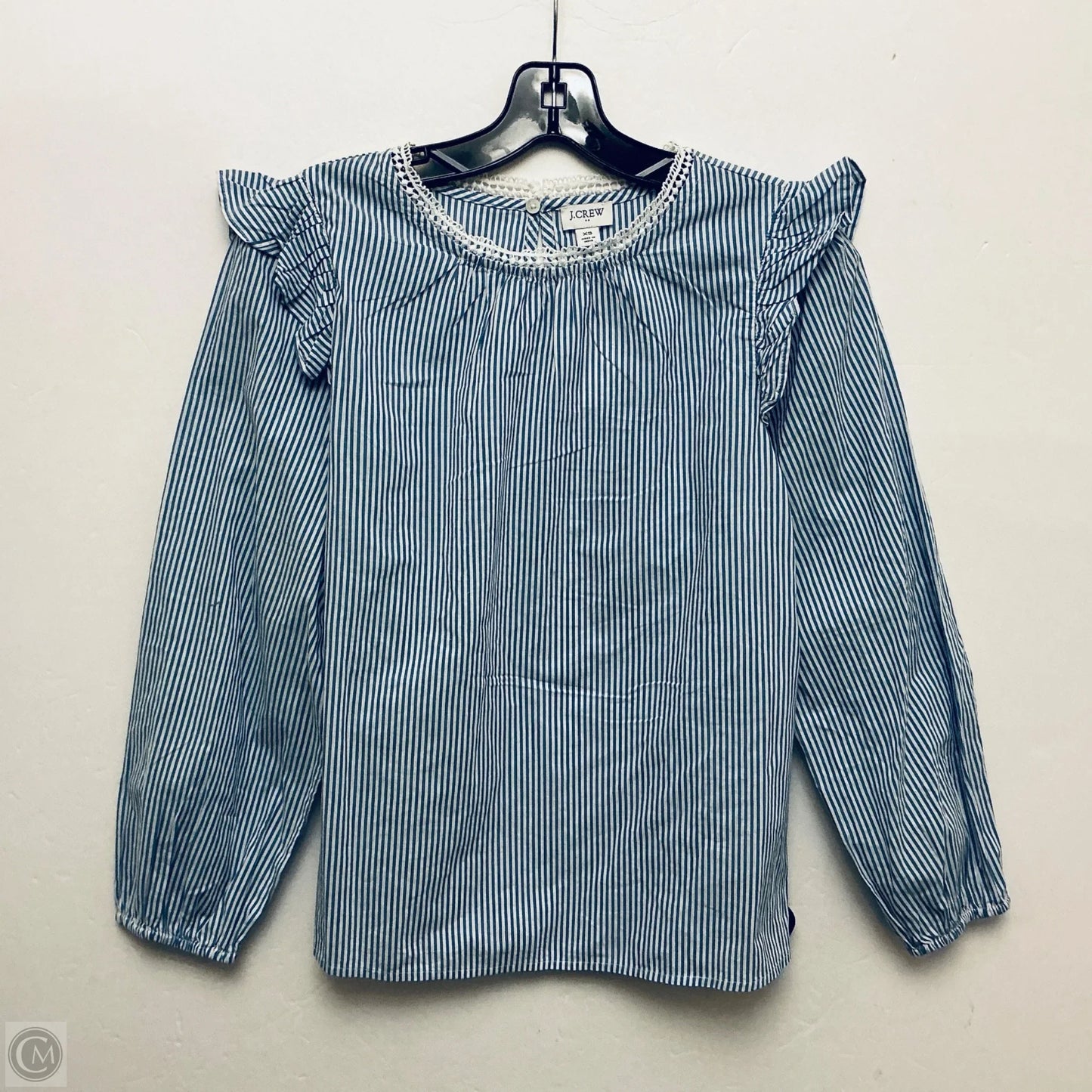 Top Long Sleeve By J. Crew In Blue, Size: Xs