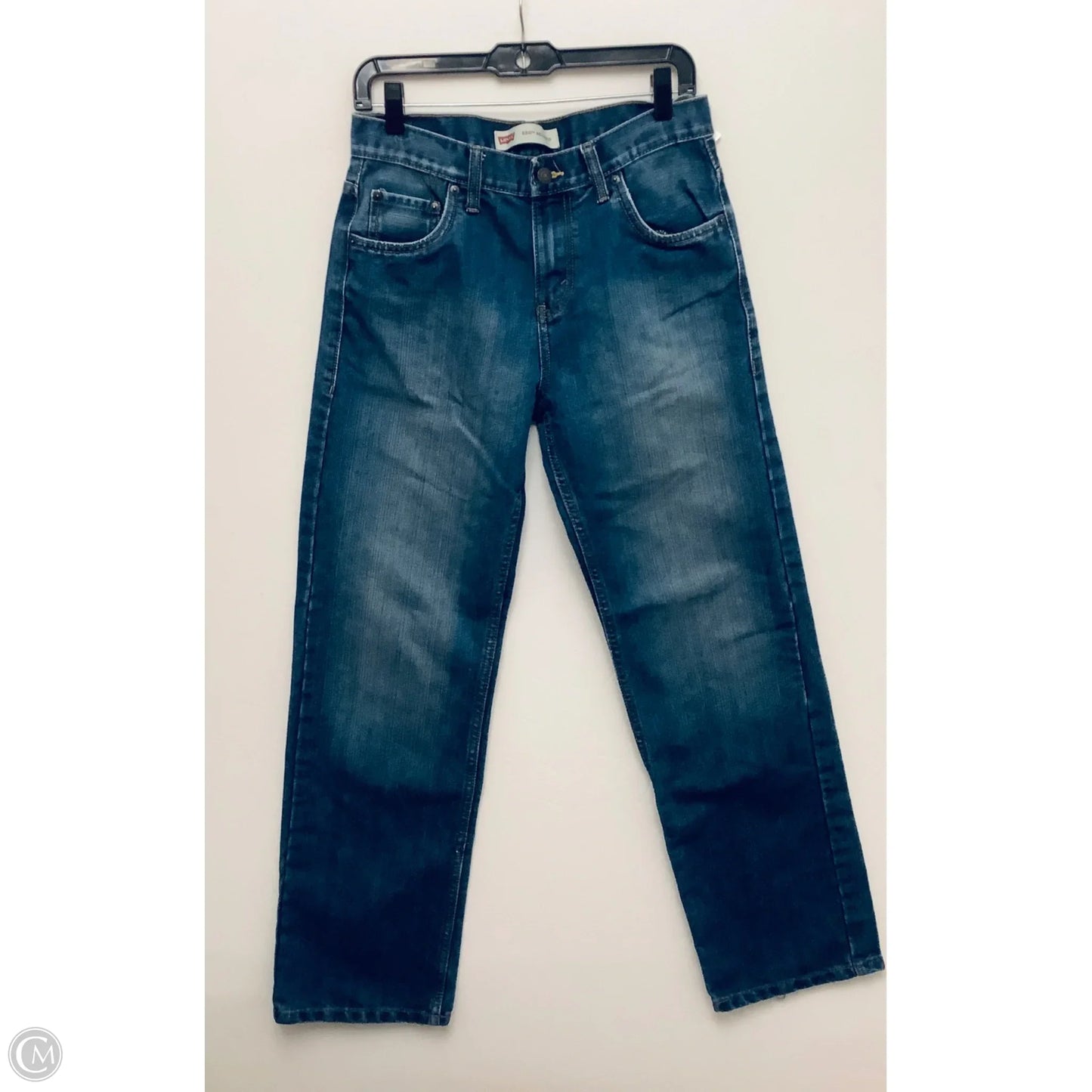 Jeans Straight By Levis In Blue Denim, Size: 10
