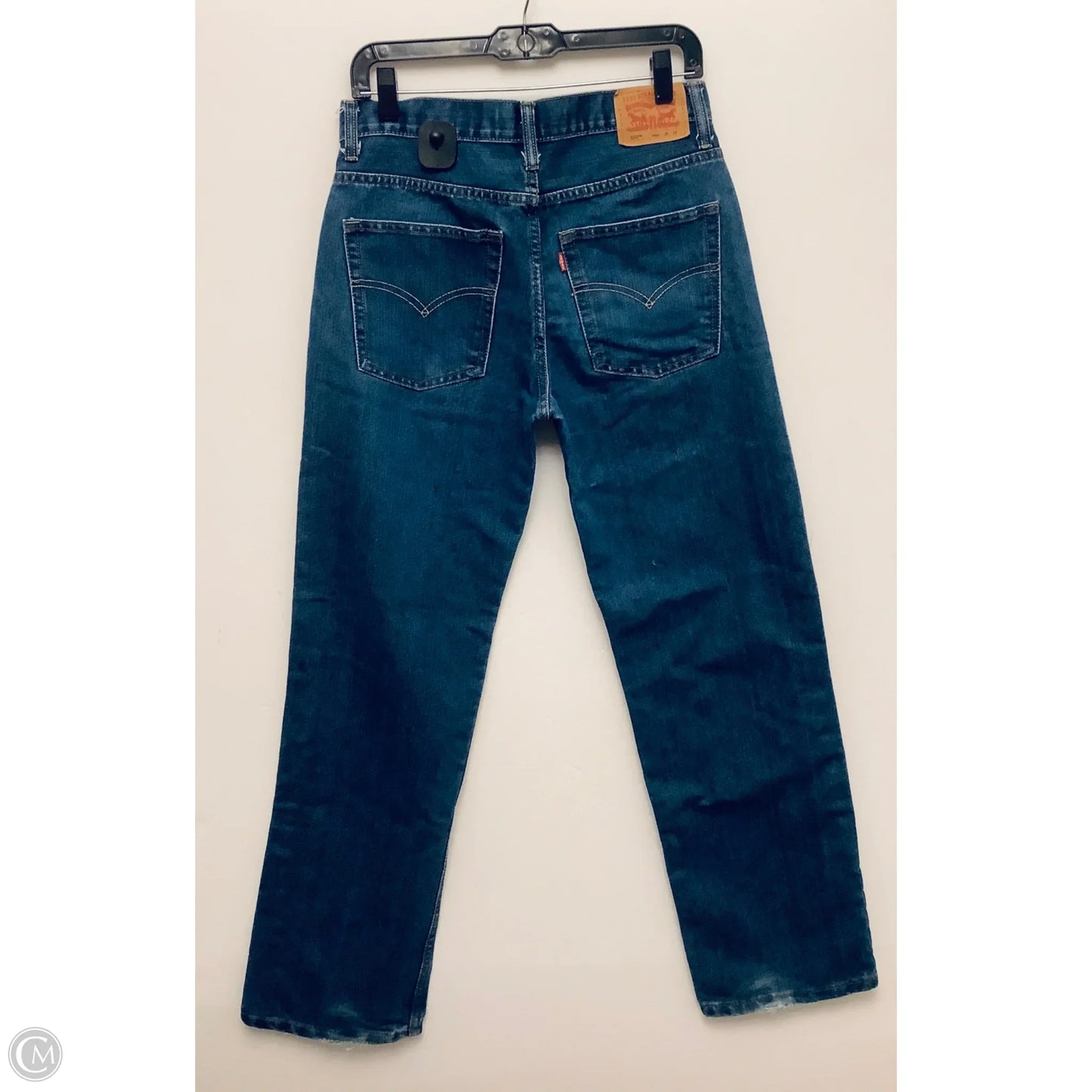 Jeans Straight By Levis In Blue Denim, Size: 10
