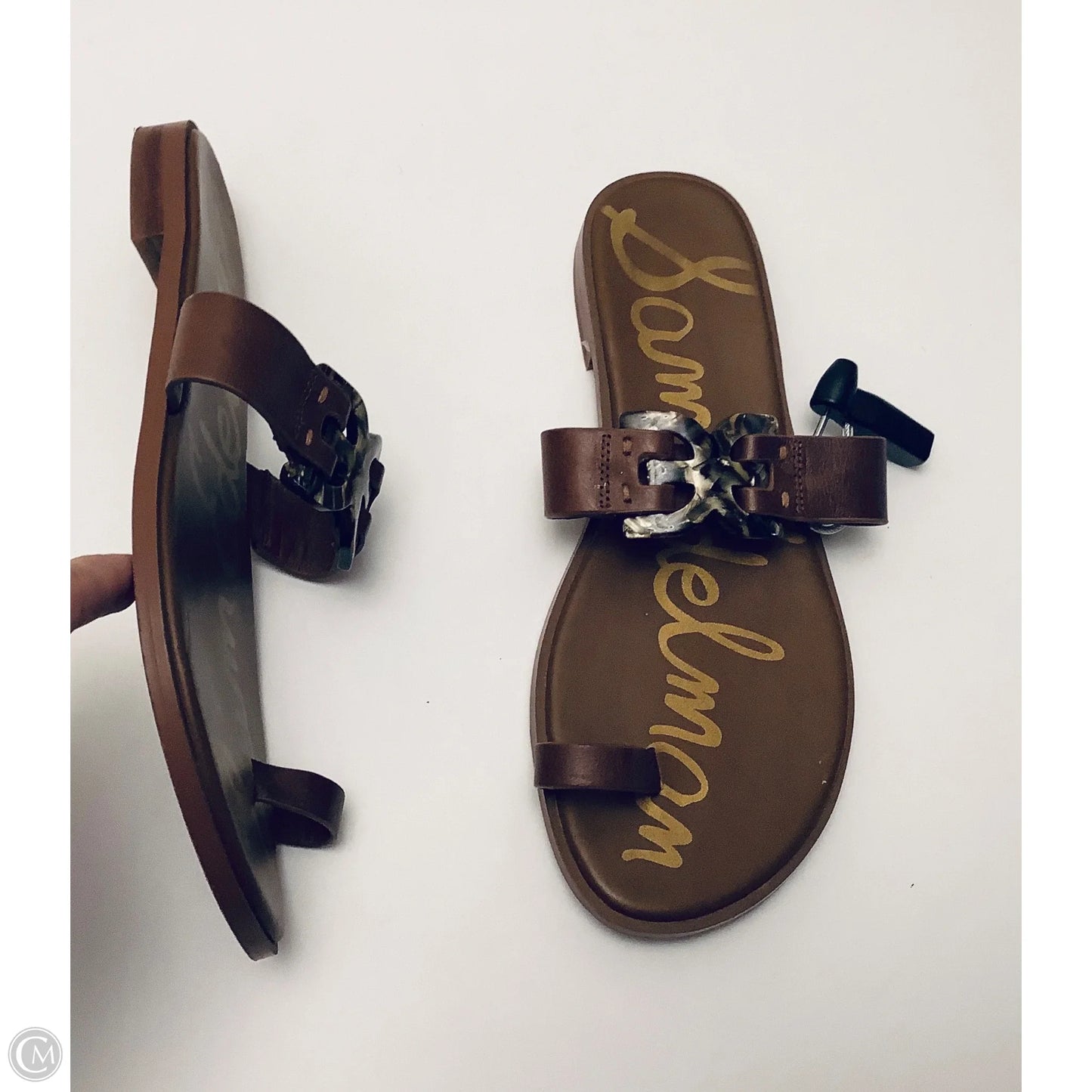 Sandals Flats By Sam Edelman In Brown, Size: 7.5