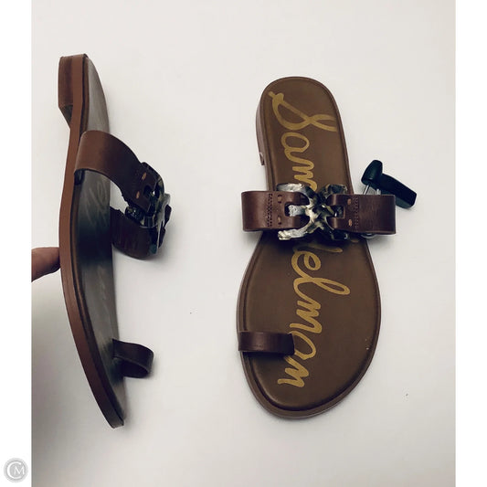 Sandals Flats By Sam Edelman In Brown, Size: 7.5