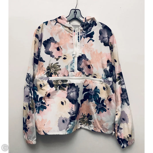 Jacket Windbreaker By Thread And Supply In Floral Print, Size: L