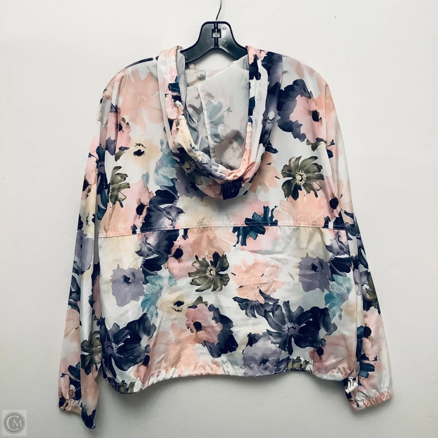 Jacket Windbreaker By Thread And Supply In Floral Print, Size: L