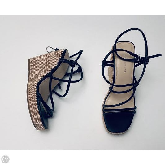 Sandals Heels Platform By Marc Fisher In Black, Size: 7.5
