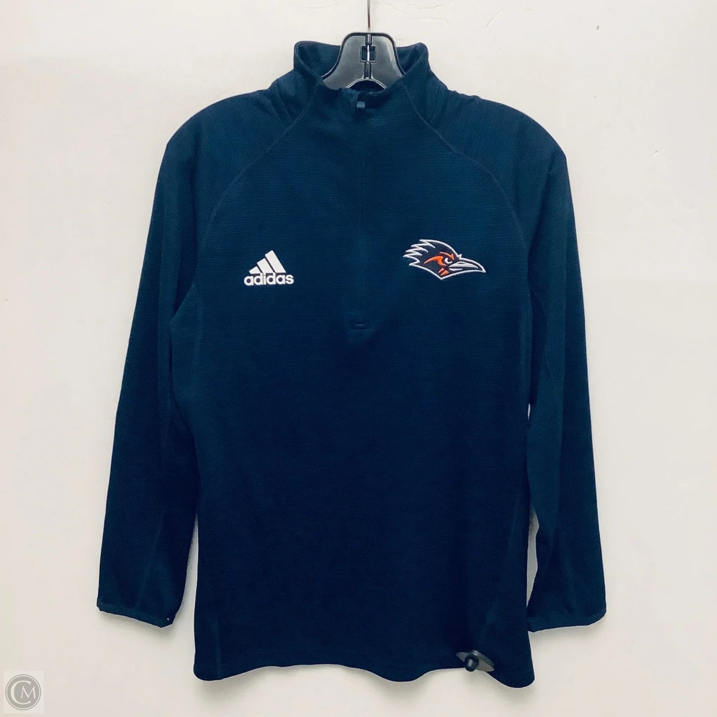 Sweatshirt Collar By Adidas In Navy, Size: M
