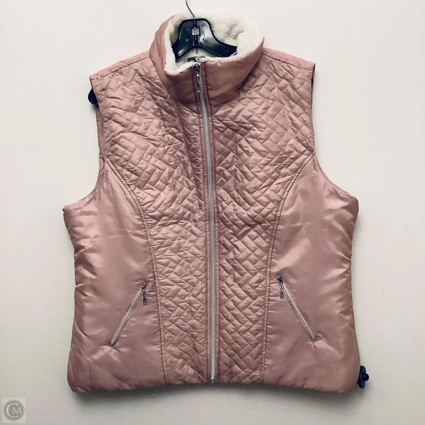 Vest Puffer & Quilted By Keren Hart In Pink, Size: Xl