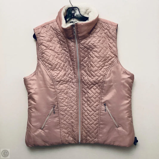 Vest Puffer & Quilted By Keren Hart In Pink, Size: Xl