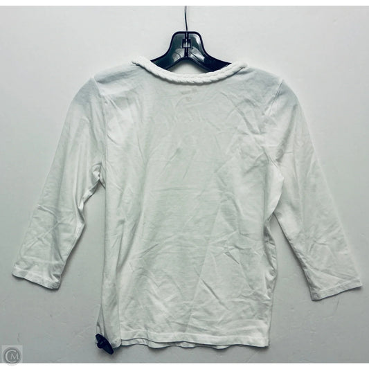 Top Long Sleeve Designer By Lilly Pulitzer In White, Size: Xs