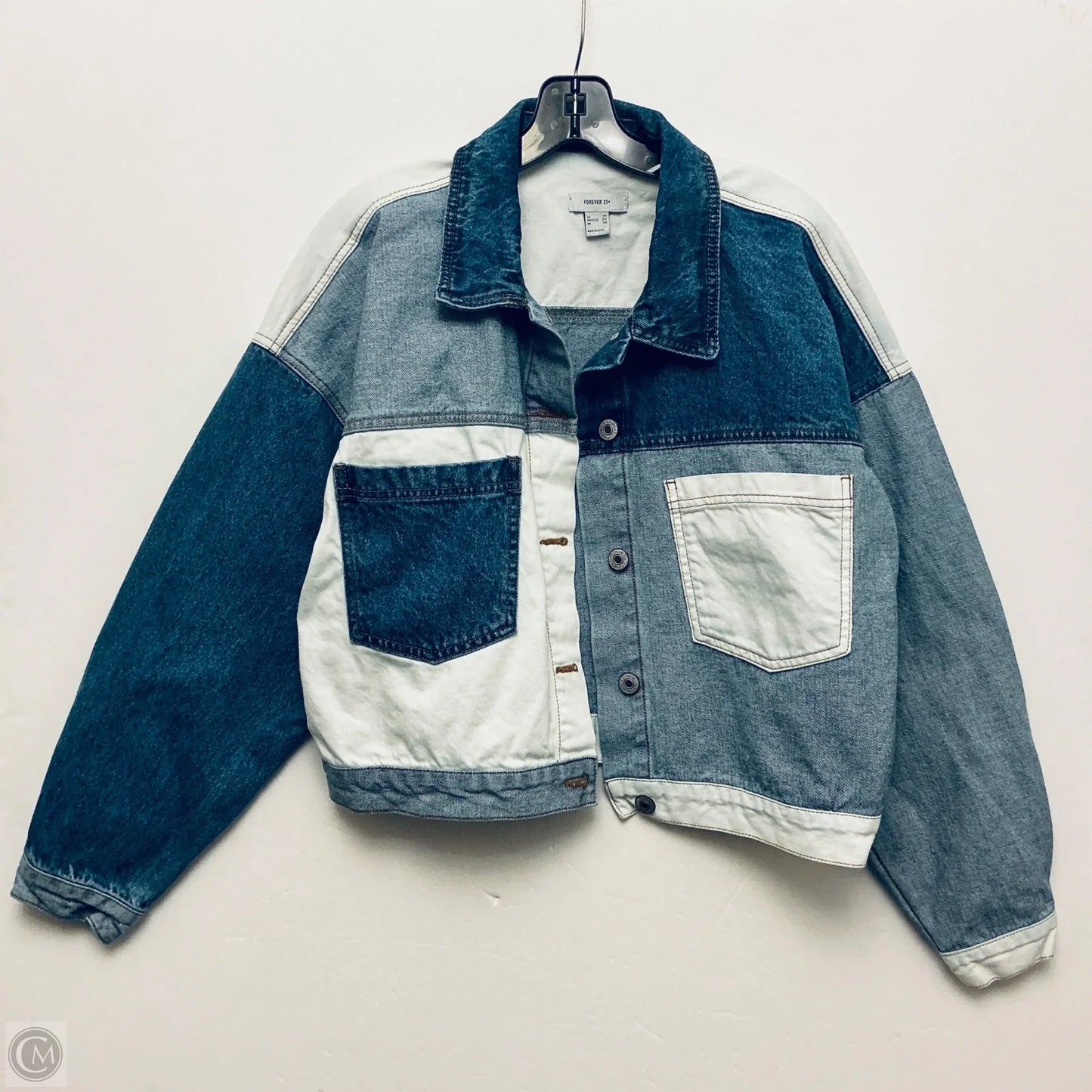 Jacket Denim By Forever 21 In Blue Denim, Size: 2x