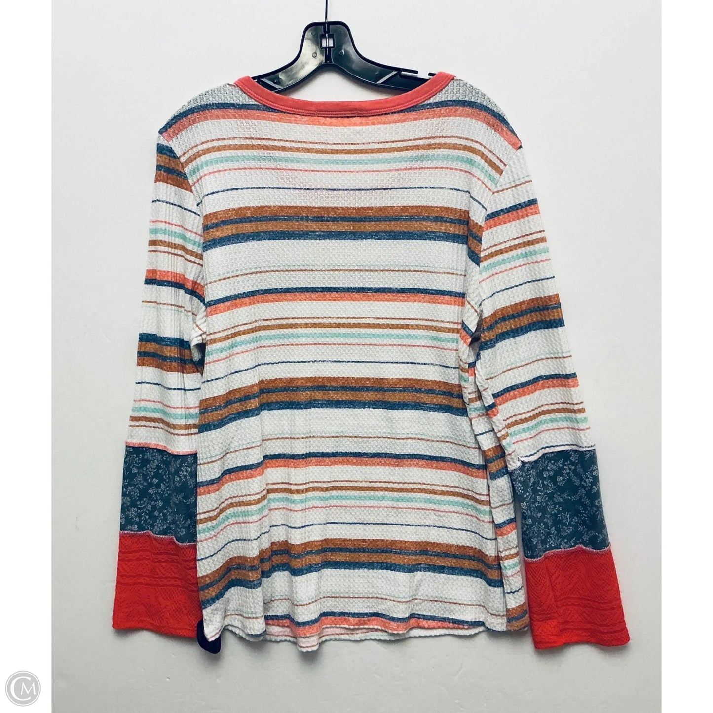 Top Long Sleeve Basic By Clothes Mentor In Striped Pattern, Size: 1x