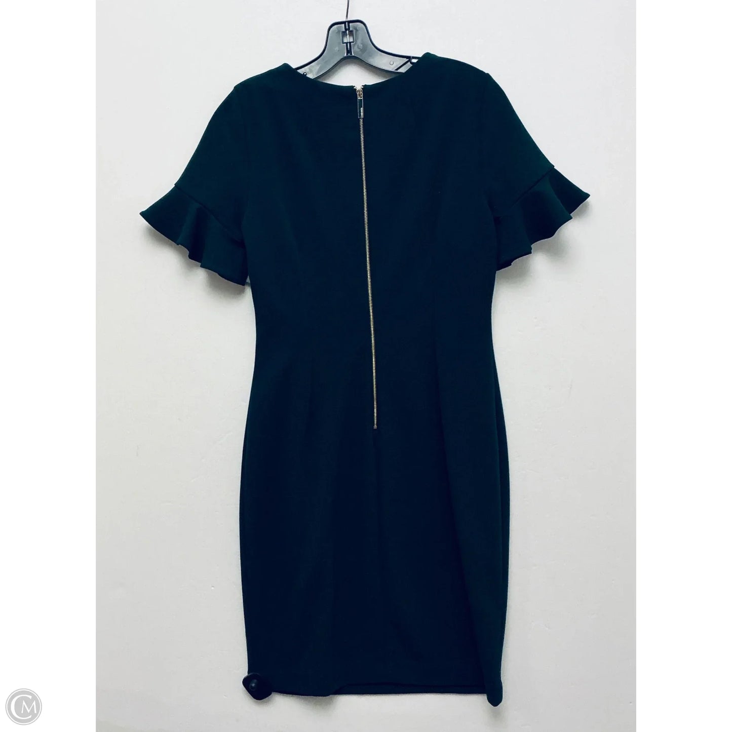 Dress Work By Calvin Klein In Green, Size: 10