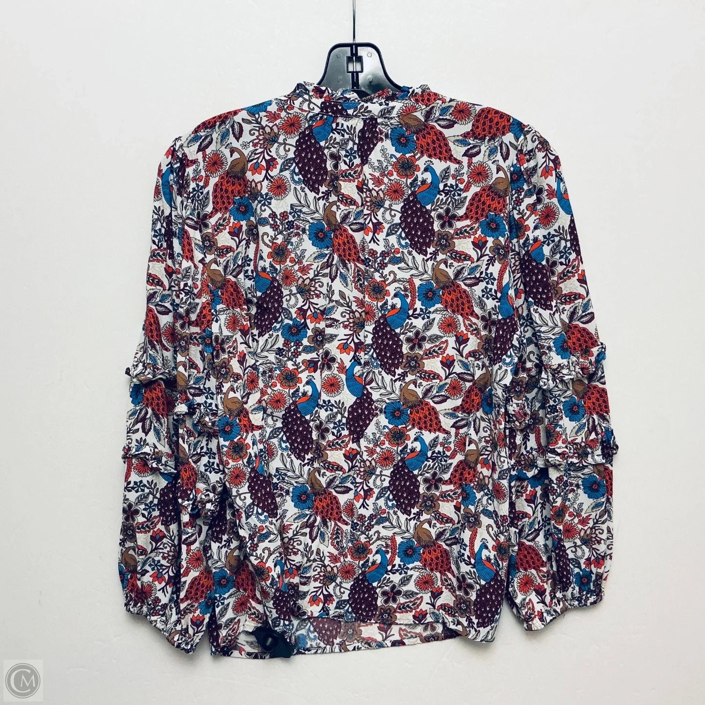 Top Long Sleeve By Loft In Multi-colored, Size: M