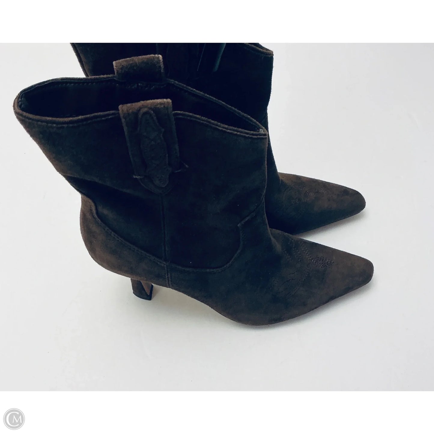 Boots Ankle Heels By Sam Edelman In Brown, Size: 6