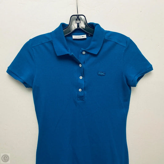 Dress Casual Short By Lacoste In Blue, Size: Xs