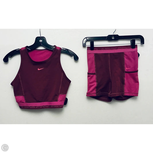 Athletic Shorts 2pc By Nike In Pink, Size: Xs