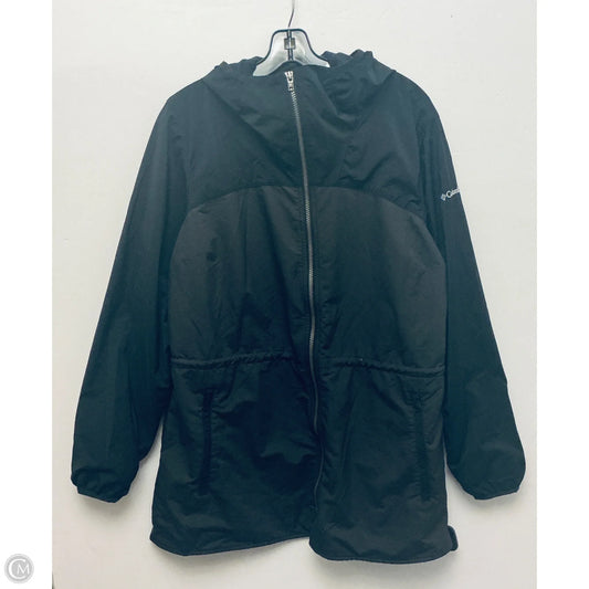 Coat Raincoat By Columbia In Black, Size: Xl