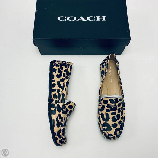 Shoes Designer By Coach In Animal Print, Size: 9.5