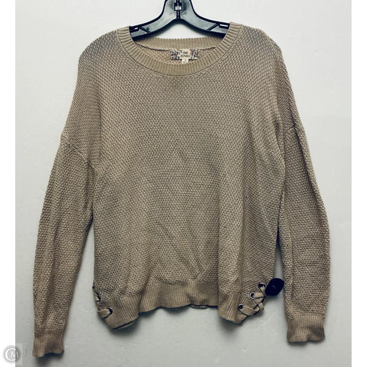 Top Long Sleeve Basic By Pink Republic In Brown, Size: L