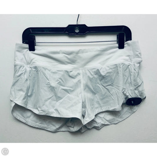 Athletic Shorts By Lululemon In White, Size: L