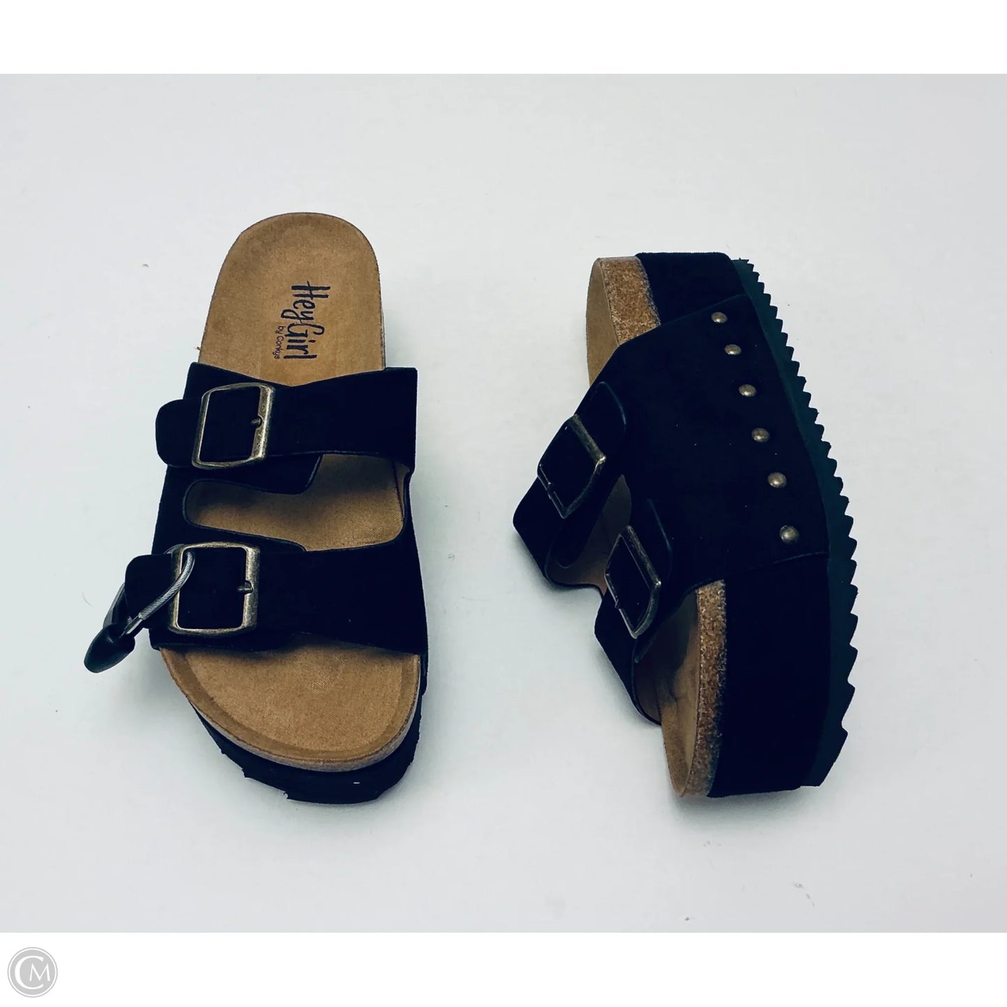 Sandals Heels Platform By Corkys In Black, Size: 6