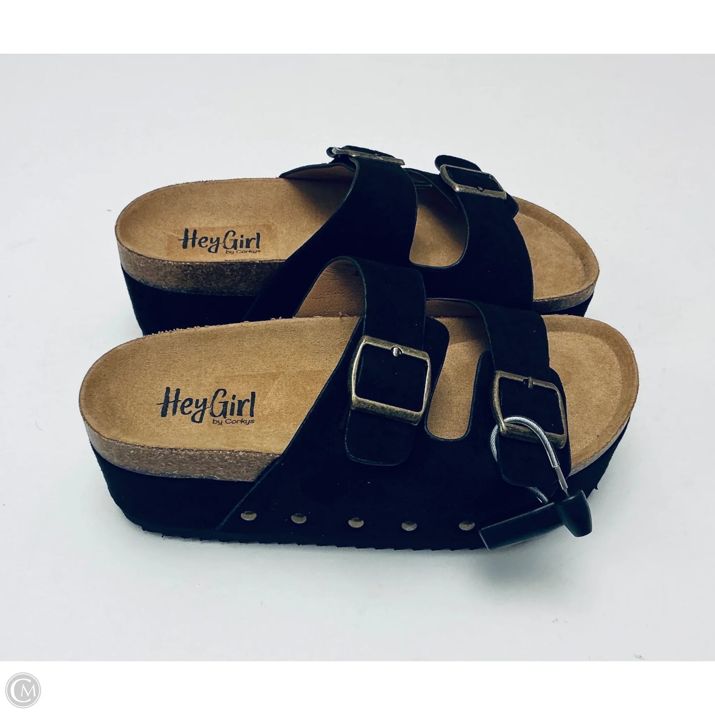 Sandals Heels Platform By Corkys In Black, Size: 6