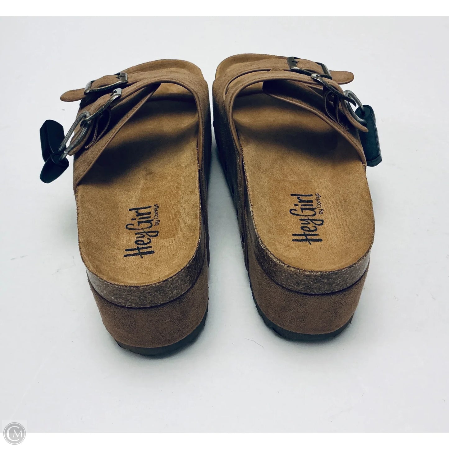 Sandals Heels Platform By Corkys In Brown, Size: 6