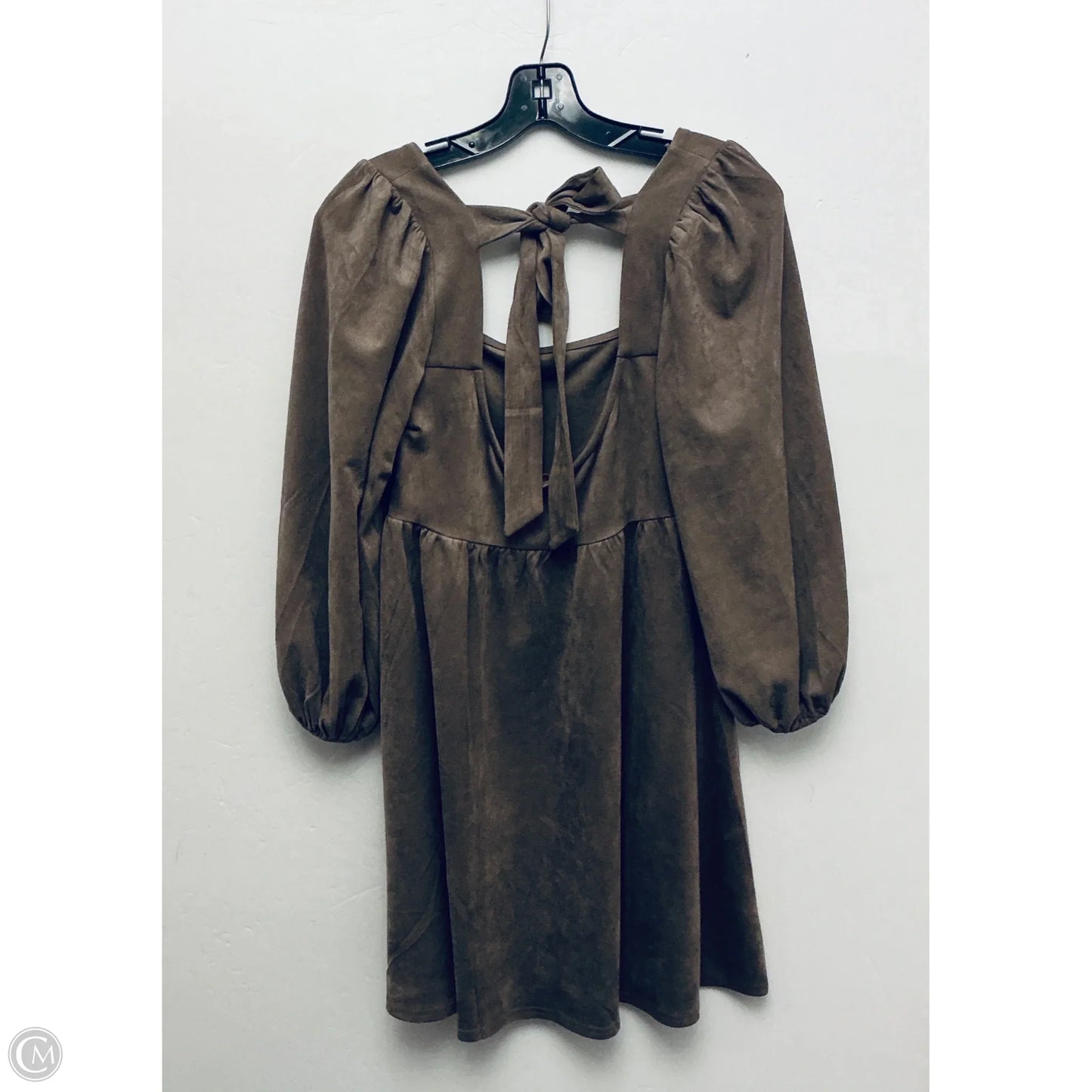 Dress Casual Short By Pink Lily In Brown, Size: M