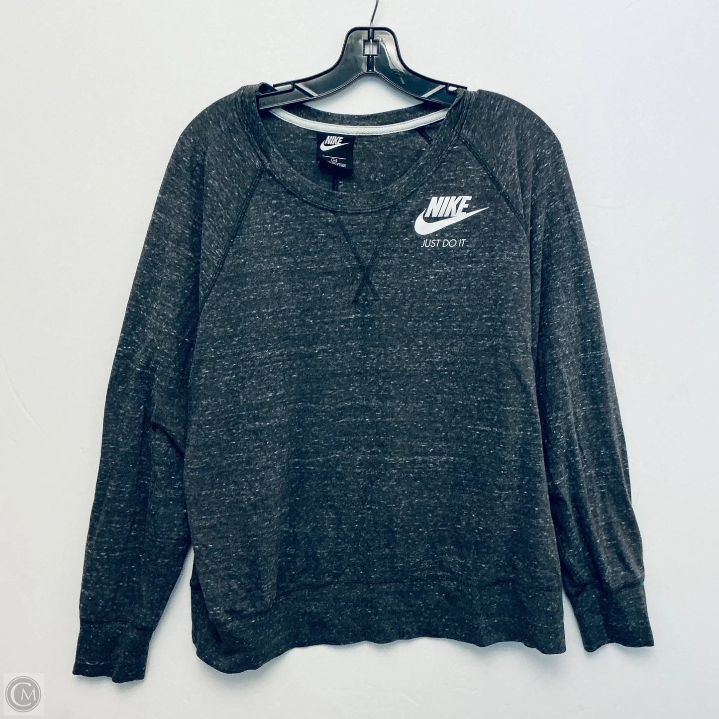 Top Long Sleeve Basic By Nike In Grey, Size: 2x