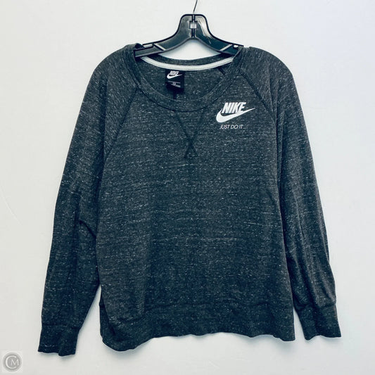 Top Long Sleeve Basic By Nike In Grey, Size: 2x