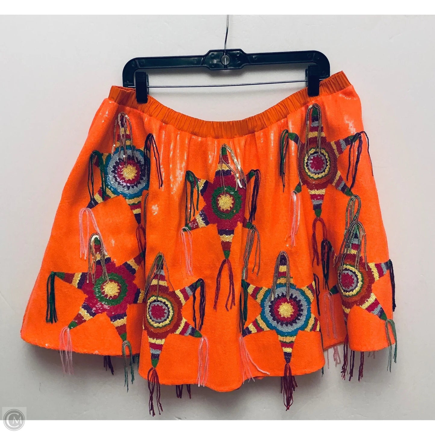Skirt Mini & Short By Clothes Mentor In Orange, Size: 2x