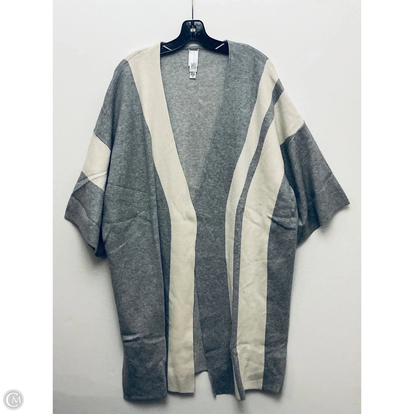 Cardigan By Clothes Mentor In Grey, Size: 1x