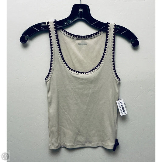 Top Sleeveless Basic By Old Navy In Tan, Size: Xs