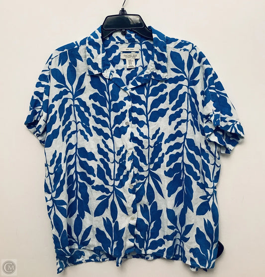 Top Short Sleeve By Rachel Zoe In Blue, Size: Xl