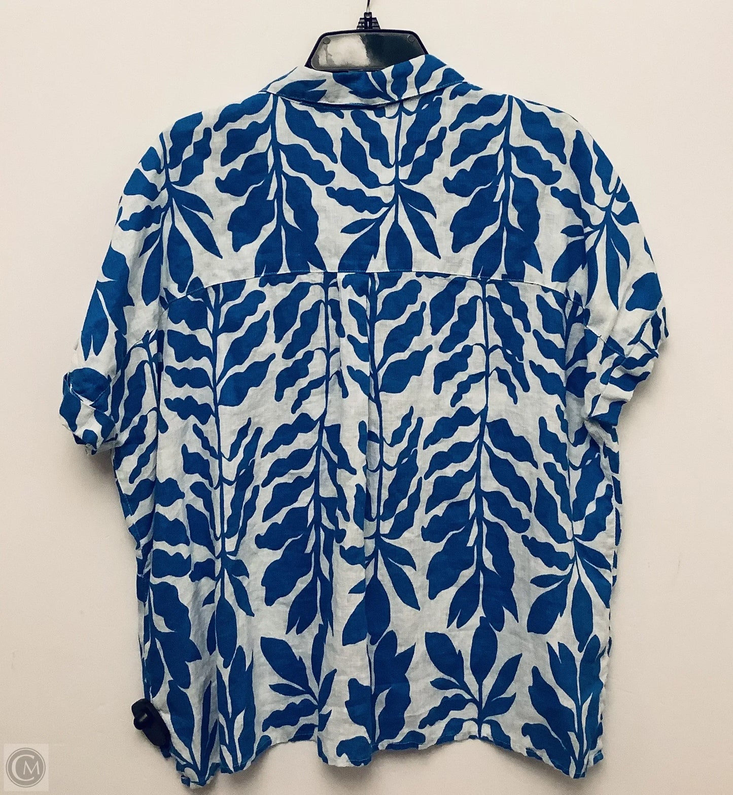 Top Short Sleeve By Rachel Zoe In Blue, Size: Xl