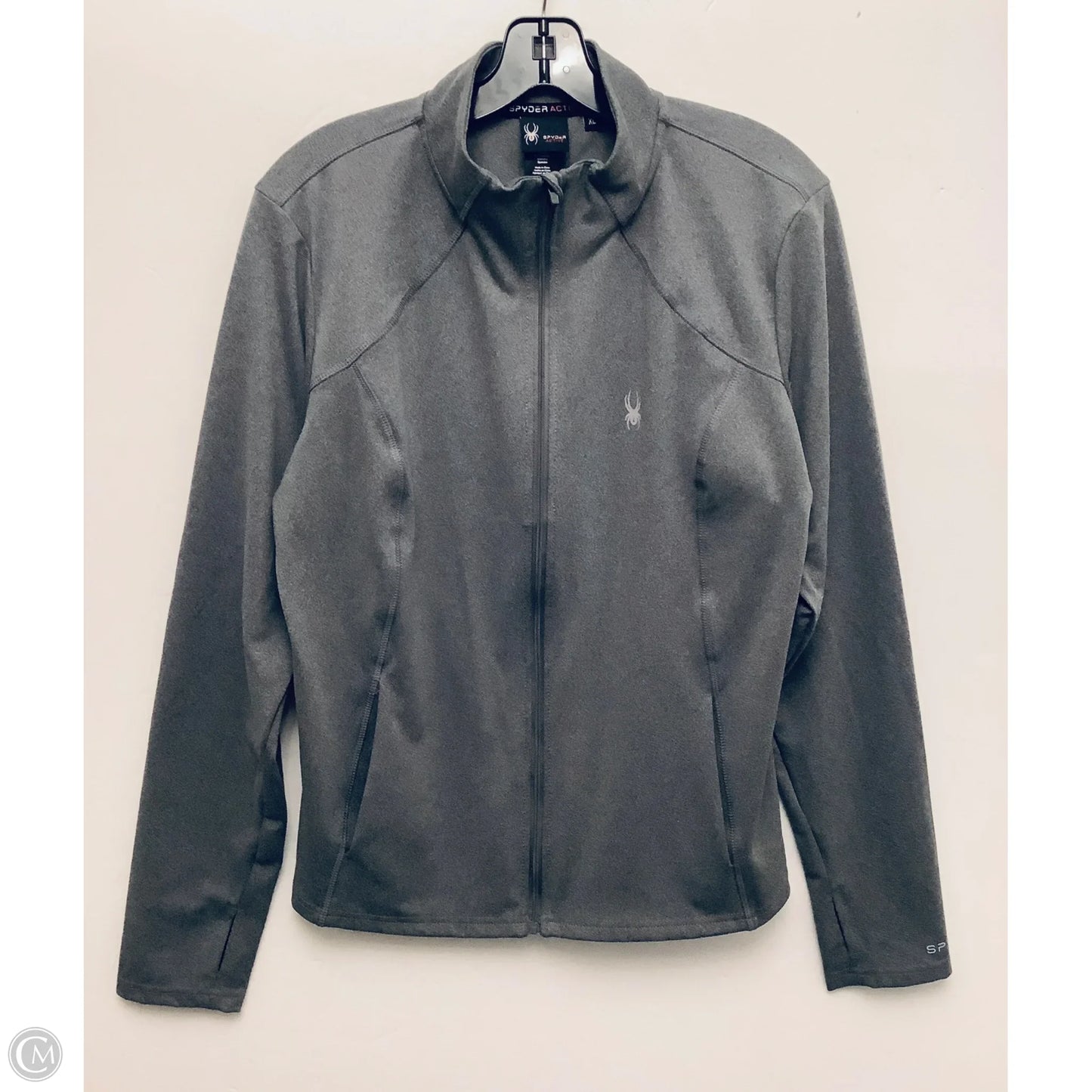 Athletic Jacket By Spyder In Grey, Size: Xl