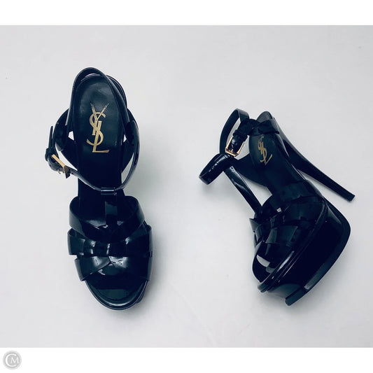 Shoes Luxury Designer By Yves Saint Laurent In Black, Size: 6