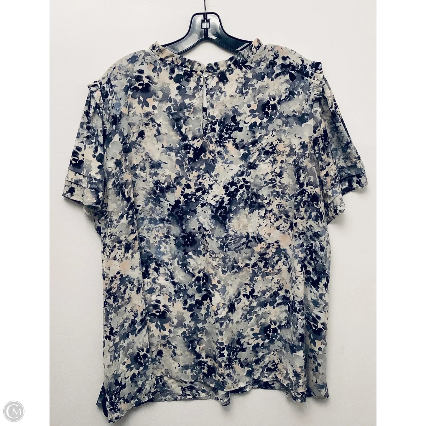 Top Short Sleeve By Rose And Olive In Multi-colored, Size: 3x