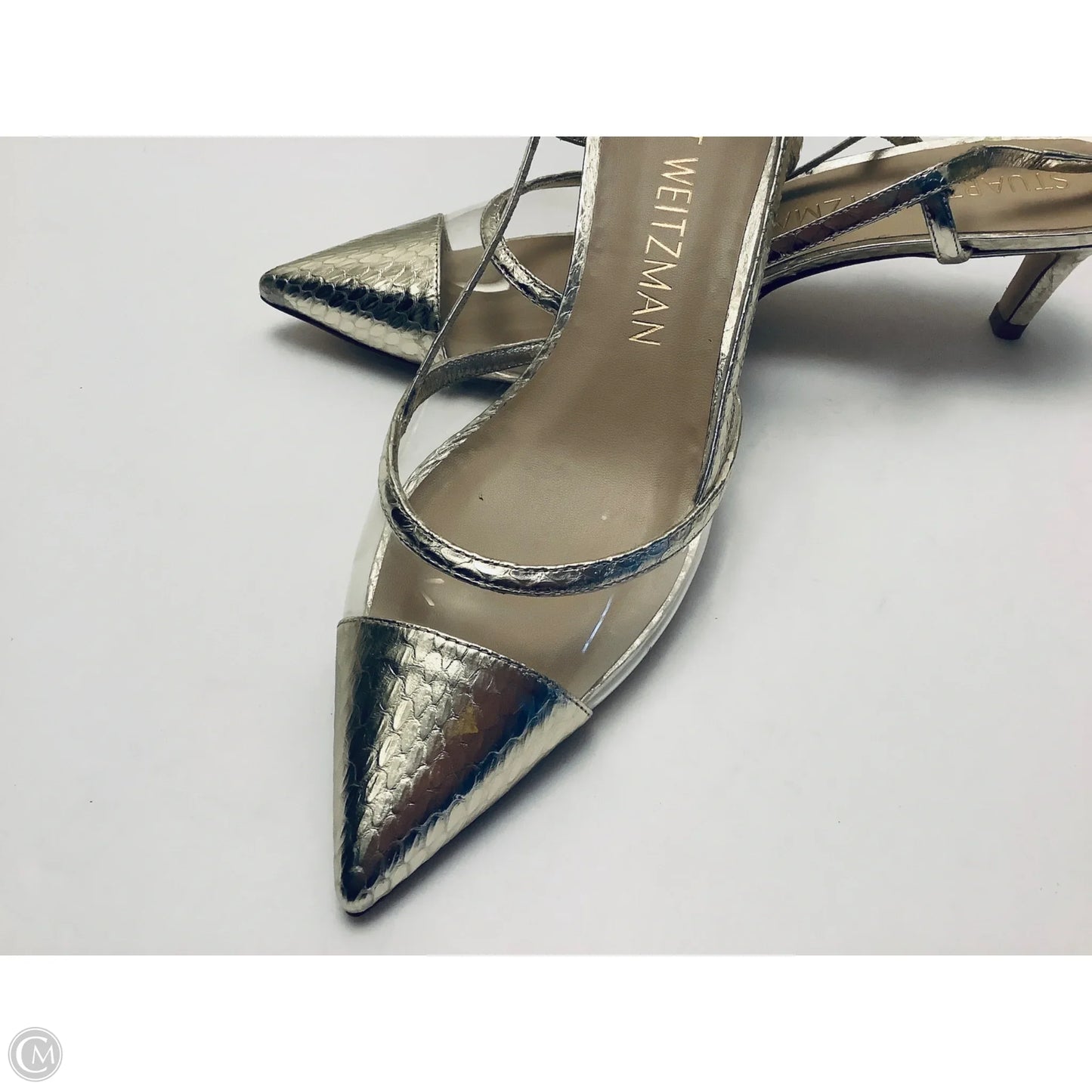 Shoes Designer By Stuart Weitzman In Gold, Size: 9