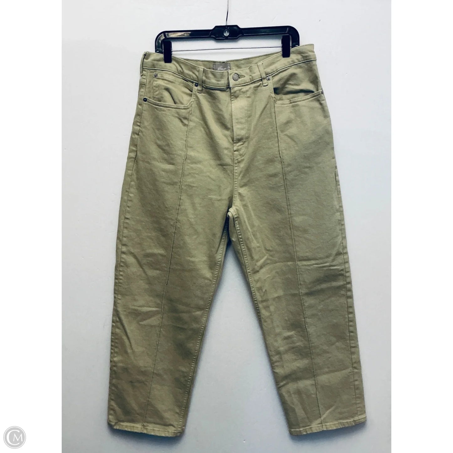 Jeans Wide Leg By Everlane In Green, Size: 12