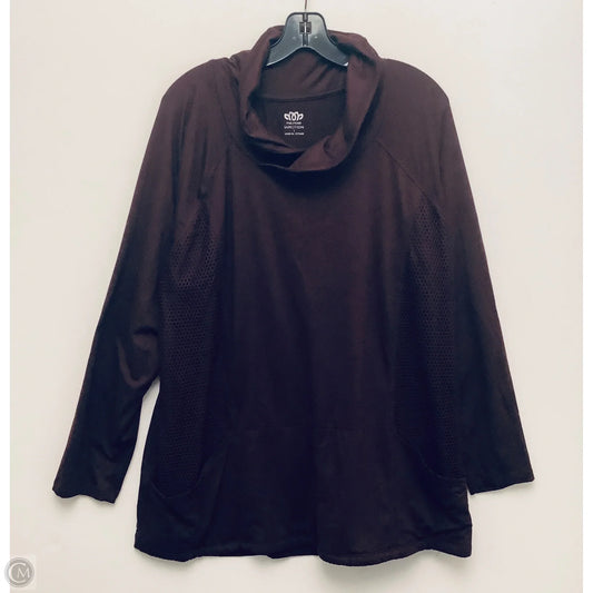 Athletic Jacket By Maurices In Maroon, Size: 1x