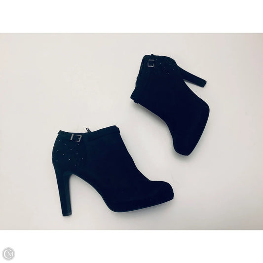 Boots Ankle Heels By Kelly And Katie In Black, Size: 9.5