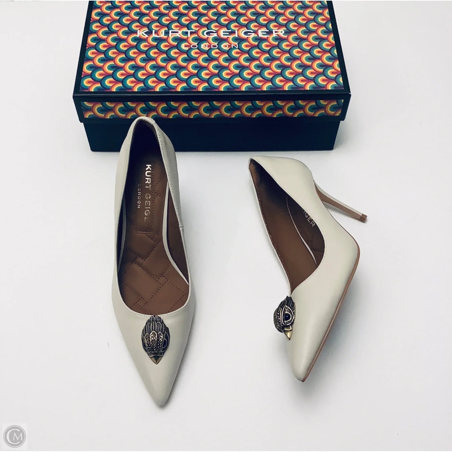 Shoes Designer By Kurt Geiger In White, Size: 8