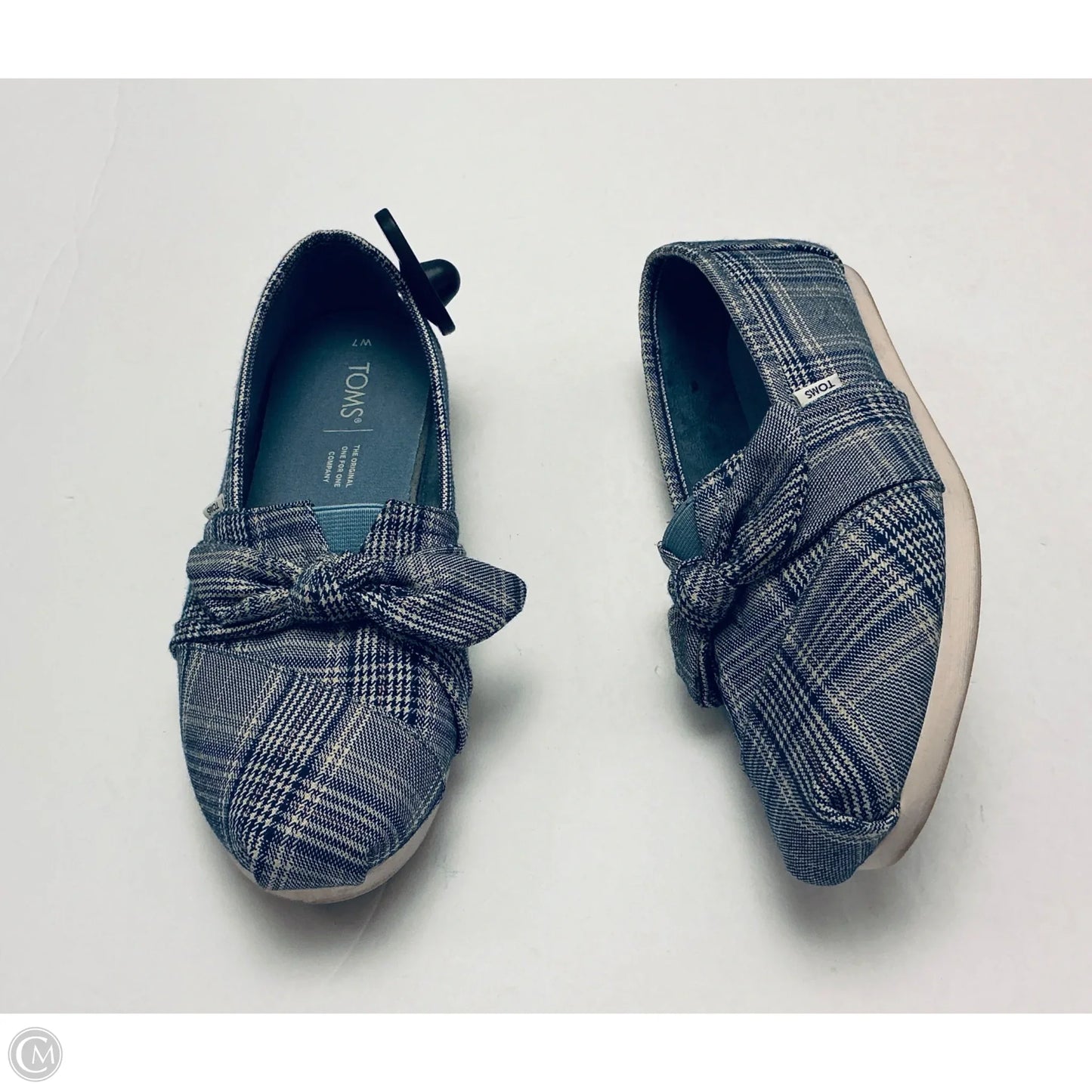 Shoes Flats By Toms In Plaid Pattern, Size: 7