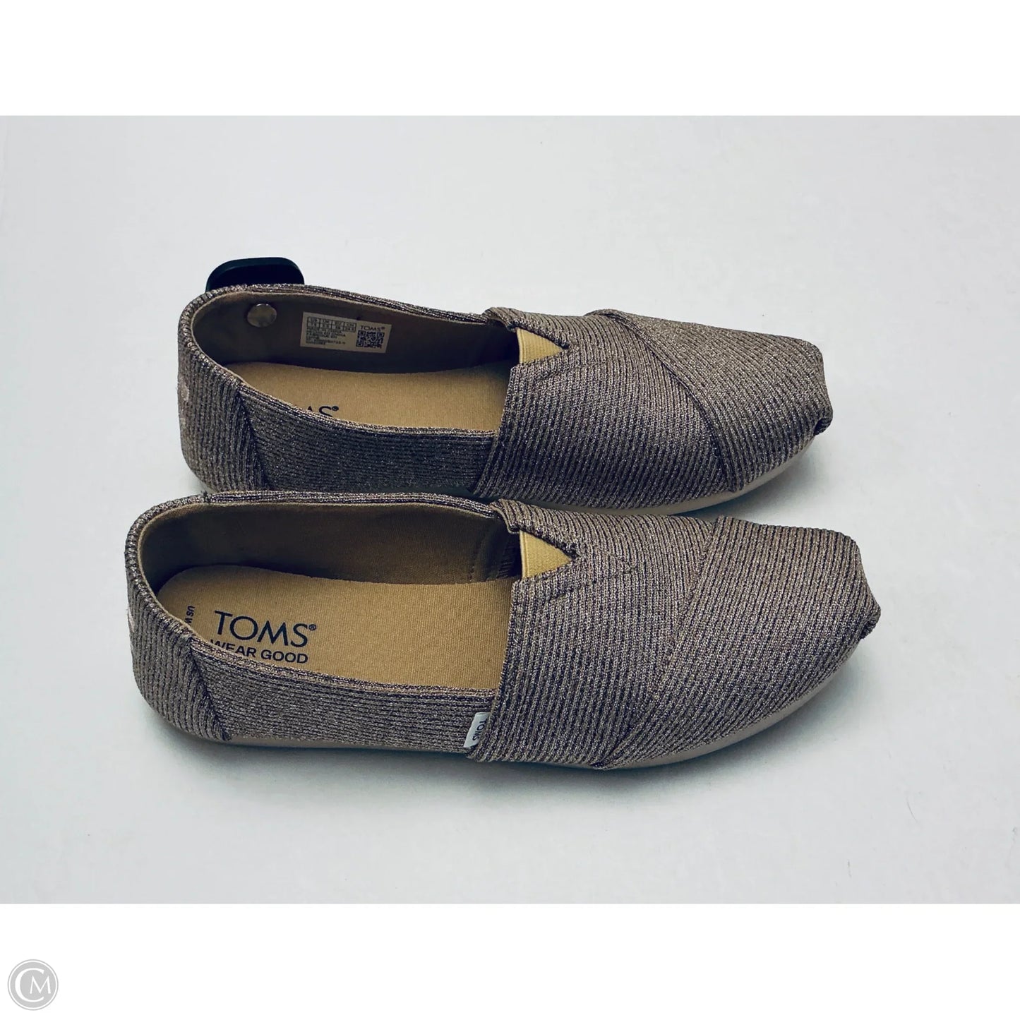 Shoes Flats By Toms In Gold, Size: 7.5