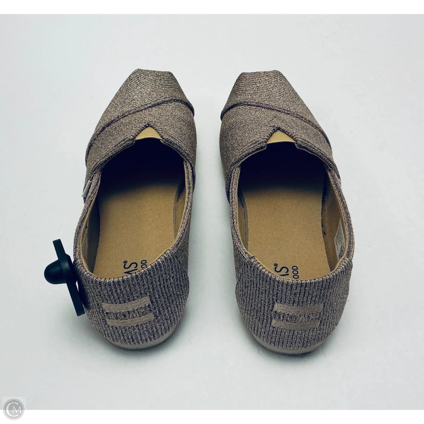 Shoes Flats By Toms In Gold, Size: 7.5