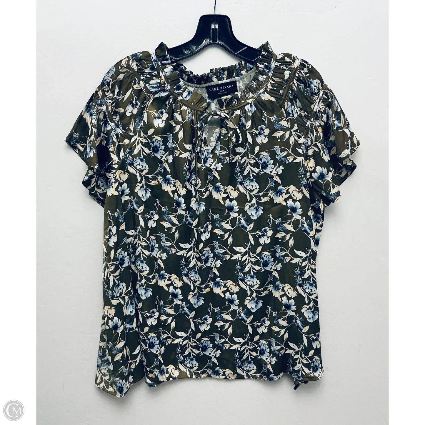 Top Short Sleeve By Lane Bryant In Floral Print, Size: Xl