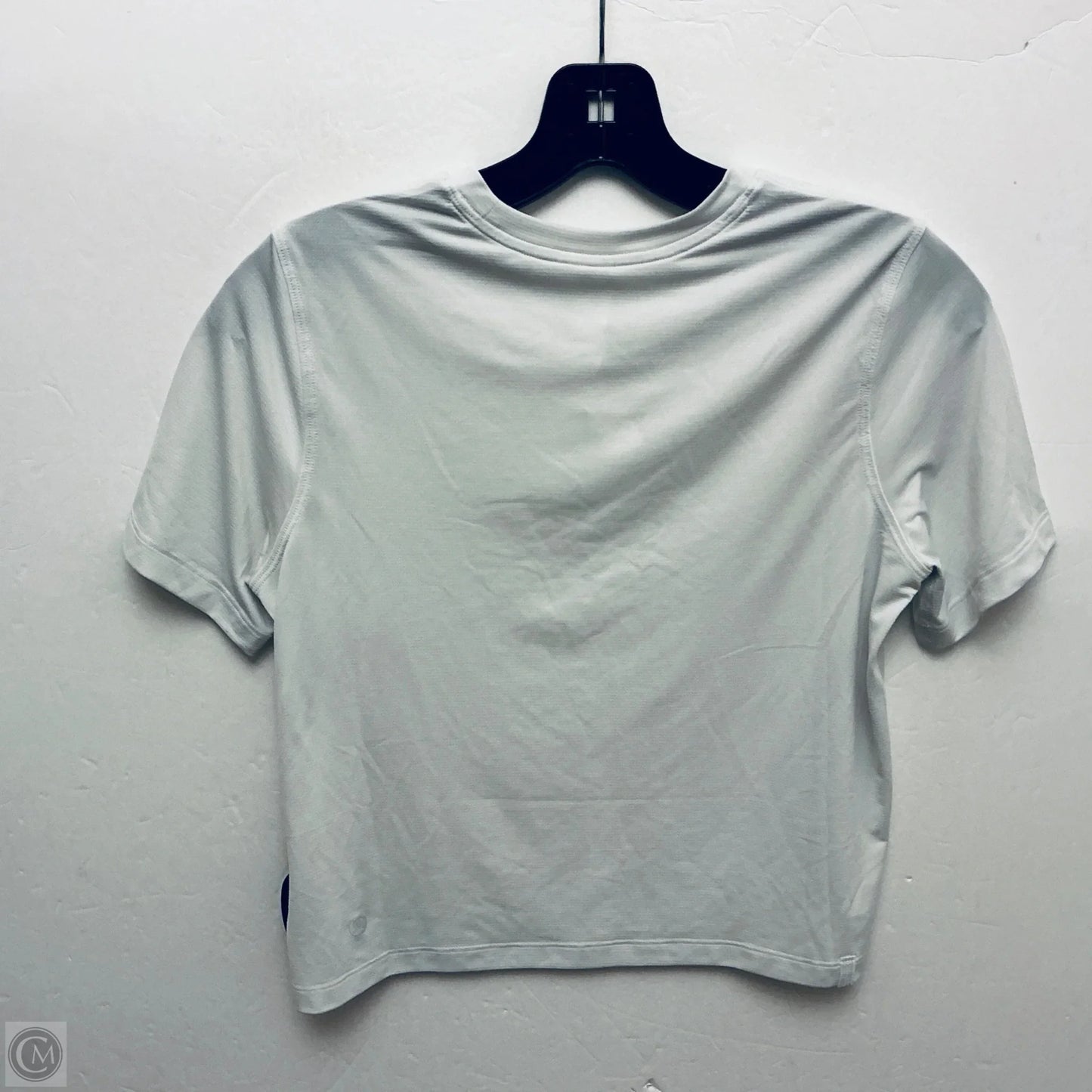 Athletic Top Short Sleeve By Lululemon In White, Size: 6